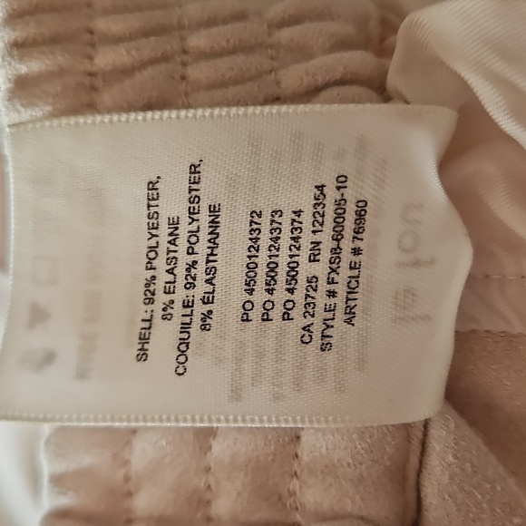 Aritzia Le Fou Wilfred Vegan Suede Funk Shorts Size 6 In Oyster - Picture 7 of 14